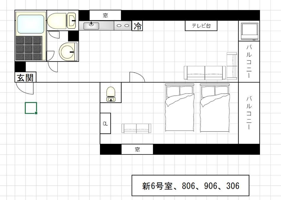 Apartment Liberty Palace Apartment1 Ōsaka